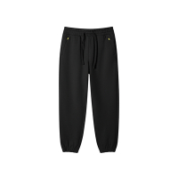GIORDANO 童裝束口運動褲 EASY CARE系列 - 09 標誌黑