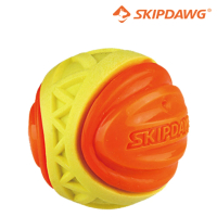 【美好寵商】Skipdawg 炫彩實心球(無毒 玩具球 浮水球 耐磨耐咬 實心彈力球)