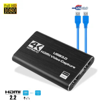 4K USB3.0 HDMI capture card Video game live broadcast USB3.0 capture card HDMI capture Support EDIC HDCP 2.2
