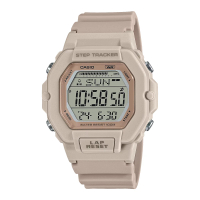 【CASIO 卡西歐】電子女錶 計步 200組記憶 膠質錶帶 防水100米 LWS-2200H(LWS-2200H-4A)