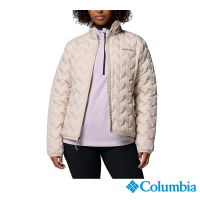 【Columbia 哥倫比亞】女款-保暖防潑羽絨外套-Delta Ridge™-淺卡其(UWR51730HI/JF)