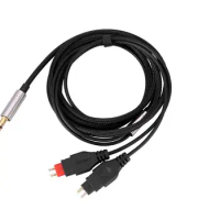 New Black Nylon OCC Audio Cable For Sennheiser HD565 HD580 HD600 HD650 Headphones