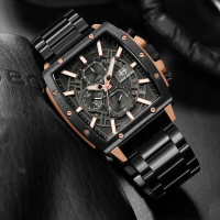 jam tangan Evans Jayden Jam Tangan Pria 9463-2 Rantai Stainless Kaca Sapphire Steel Chronograph Wate