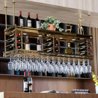 2022 Luxury Rustic Flamingo Wall Cellar Holder Wine Display Rack