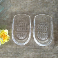 by DHL 1000pair Silicone Gel Feet Cushion Foot Heel Cup Elastic Care Half Insoles Shoes Pads