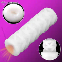 Male Masturbator Man Masturbation Cup Piston Can Pussy Adult Supplies Vagina for Men Soft Silicone Men's Goods Toy Sexy Toys Sex