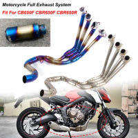 Fit For HONDA CBR650R CB650R CB650F CBR650F 14-21 Motorcycle Full Systems Exhaust Muffler Slip on Front Pipe Modified Front Pipe