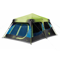 Coleman Camping Tent , 10 Person Weatherproof Tent with WeatherTec Technology, Double-Thick Fabric, Sets Up in 60 Seconds