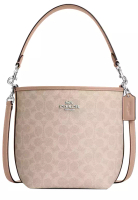 Coach City Bucket Bag In Signature Canvas in Sand/ Taupe CT800