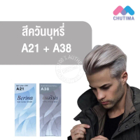【ของแท้ 100%】 ★สีผมแฟชั่น เซตสีผม เบอริน่า แฮร์ คัลเลอร์ครีม สีควันบุหรี่ Berina Hair Color Cream Se