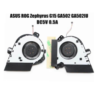 5V Cooling Fans Cooler for ASUS ROG Zephyrus G15 GA502 GA502IU GA502IV CPU GPU FANS 13NR03V0T020011 ​13NR0210AM0901 6033B0079901