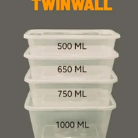 Thinwall Klir Rectangle isi 25pcs 500ml