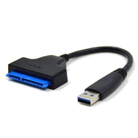 FULL-USB 3.0 To SATA Adapter Cable For 2.5 Inch SSD/HDD Drives - SATA To USB 3.0 External Converter And Cable,USB 3.0 - SATA III