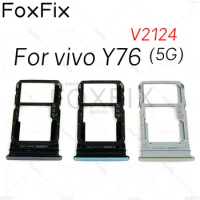 SIM Card Tray For Vivo Y76 5G V2124 SIM Slot Holder Adapter Socket Replacement