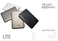 V-GeN Powerbank / 6000Mah - V601 & V602