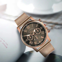 Women's Watches Luxury Quartz Sport Military Stainless Steel Dial Leather Band Wrist Dress Geneva Watch Women Simple Watch