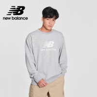 【New Balance】 NB大學T衛衣長袖上衣_男性_灰色_MT41500AG