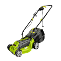 220V Electric Lawn Mower Hand Push Grass Cutting Machine Multi-Function Lawn Mower 3 Gears 1600W