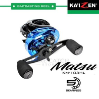 Reel Baitcasting Kaizen Matsu KM-103HL 103 HL 6.5:1 5BB Magnetic Brake | Reel BC Casting Gabus