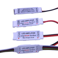 Led Mini RGBW RGBWW RGBCCT Amplifier 5Pin 6 pin wire DC5-24V 4CH x 4A for 5050 2835 RGBW LED Strip Light RGBW RGBWW ,5x3a 3x4a