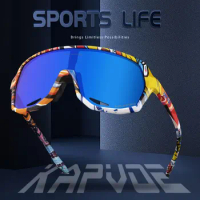 Kapvoe Polarized Cycling Sunglasses for Man Glasses Running Outdoor Sports Bike Cycl Glasses MTB Glasses Eyewear Bicycle Goggles