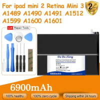 6900mAh Battery for iPad Mini 2 Retina Mini 3 A1489 A1490 A1491 A1512 A1599 A1600 A1601, Accompanying Tool, New