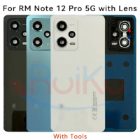 New For Xm Rm Note 12 Pro 5G battery cover Replacement Rear Housing Cover For Rm Note 12 Pro 5g Back Cover