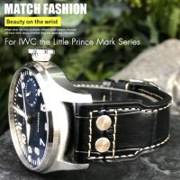 Watchband 22mm 21mm 20mm Genuine Leather Fit for IWC Big Pilot Strap Pilot's Watch Band Bracelets Accessories Men Free tools