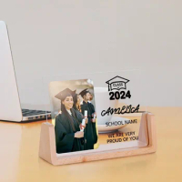 Personalized Class of 2024 Photo Frame Custom Graduation Gifts for Son Daughter From Dad Mom We Are 