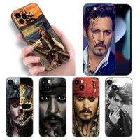 Johnny Depp Phone Case For Apple iPhone 12 13 Mini 11 14 Pro XS Max 5S 6 6S 7 8 Plus X XR SE 2020 2022 Black Silicone Cover