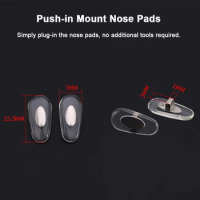 Wholesale Clear Replacement Nose Pads Pieces for Ray-Ban RB6363 Clip-ON Mount Type Sunglasses Eyeglass, Soft Nose Guard