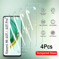 4Pcs Tempered Glass For Xiaomi Mi 9T 10T Pro Lite Full Cover Screen Protector Xiaomi Mi 10T 9T Pro Protective Glass