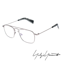 【Y-3 山本耀司】Yohji Yamamoto方型時尚造型光學眼鏡(銀-YY3005-903)
