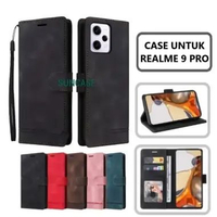 SUNCASE Realme 9 Pro cover hp model dompet multi fungsi flip case wallet leather SUNCASE RED