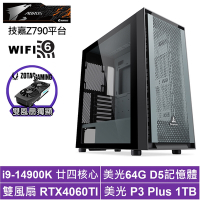 技嘉Z790平台[帝國軍師]i9-14900K/RTX 4060TI/64G/1TB_SSD