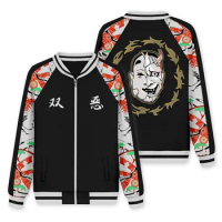 Anime Tokyo Revengers Kawata Soya Cosplay Baseball Jacket Zip Coat 3D Sweatshirt Men Casual Streetwear Tokyo Revengers hoodies