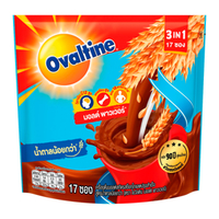 โอวัลติน 3 อิน 1 เครื่องดื่มมอลต์สกัด รสช็อกโกแลต สูตรน้ำตาลน้อยกว่า 31 ก. แพ็ค 17 ซอง