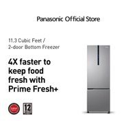 Panasonic NR-BC360XSPH 11.3 cu. ft. Two Door Bottom Freezer No Frost Inverter Refrigerator