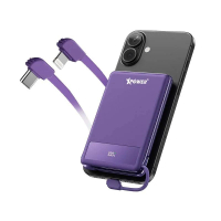 XPOWER MAGTHIN 10 MT10-PP 顯示器 10000mAh 20W IP/TYPE-C 內建行動電源 紫色 (V000) 