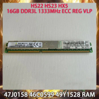 Server Memory 47J0158 46C0599 49Y1528 For IBM HS22 HS23 HX5 16GB DDR3L 1333MHz ECC REG VLP RAM Works Perfectly Fast Ship