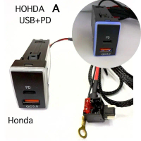 ชาร์จUSB Honda+PD  QC3.0ชาร์จเร็ว2ช่อง (HONDA + ชาร์จไทC)ชาร์จUSB HONDA คําแนะนําการขายที่ร้อนแรงในเ