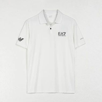Polo ARMANI EA7 VENTUS 7 SMALL LOGO TEXT WHITE POLO 100% ORIGINAL Size XL