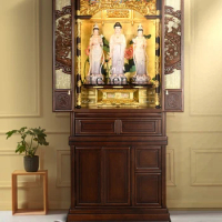 Zf Buddha Cabinet Shrine Buddha Altar Table Modern Minimalist Home Living Room Solid Wood