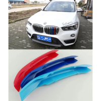 3 Colors Front Grille Molding Cover Trim For BMW X1 F48 2016-2018