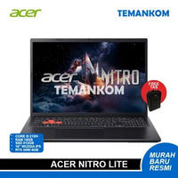 Laptop ACER NITRO LITE 16 CORE I5 210H RTX3050 6GB RAM 16GB SSD 512GB W11 OHS 16.0 WUXGA 180HZ 100 S