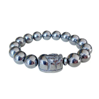 Wholesale Terahertz Natural Stone Bracelet Round Beads With Pi Xiu Energy Bracelets Healthy for Women Men Crystal Jewelry