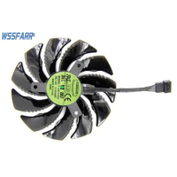 For Gigabyte GTX960/970 DC12V 0.5A T129215SU 85MM 4pin temperature control graphics card cooling fan