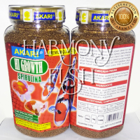 AKARI HI GROWTH SPIRULINA 300GR 1MM Pakan Pelet Ikan Koi Koki Louhan