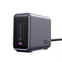 300W GaN Charger PD3.1140W AC100-240V High Compatibility Five-port Charge For Laptop Phone Earphone Fast Charging Adapter