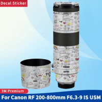 For Canon RF 200-800mm F6.3-9 IS USM Camera Lens Skin Anti-Scratch Protective Film Body Protector Sticker RF200-800 F/6.3-9